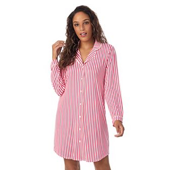 Women's Draper James Cozy Long Sleeve Notch Sleepshirt