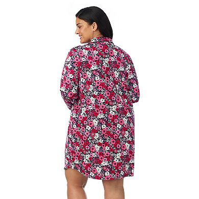 Plus Size Draper James Cozy Long Sleeve Sleepshirt