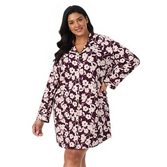 Plus Size Draper James Cozy Long Sleeve Sleepshirt