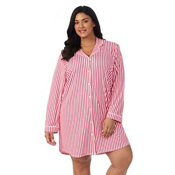 Plus Size Draper James Cozy Long Sleeve Sleepshirt