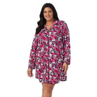Plus Size Draper James Cozy Long Sleeve Sleepshirt