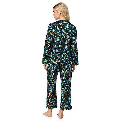 Women's Draper James 2-pc. Cozy Long Sleeve Notch Pajama Top & Pajama Bottoms Set