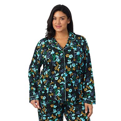 Plus Size Draper James 2-pc. Cozy Long Sleeve Notch Pajama Top & Pajama Bottoms Set