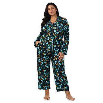 Plus Size Draper James 2 pc Cozy Long Sleeve Notch Pajama Top & Pajama Bottoms Set