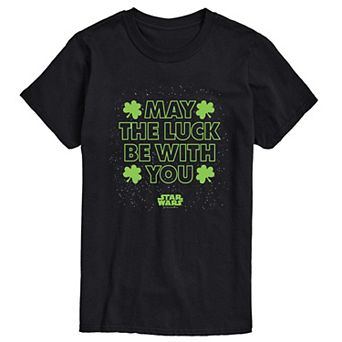 Big & Tall Star Wars May The Luck Be With You Graphic Tee