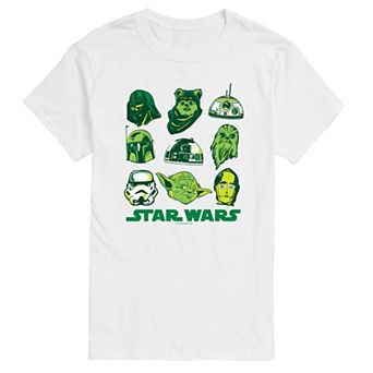 Big & Tall Star Wars Green Vibes Grid Graphic Tee