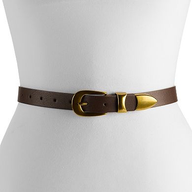 Women's Sonoma Goods For Life® Chocolate Gold-Tipped Belt
