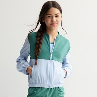 Girls 7-16 Tek Gear® Color Block Windbreaker