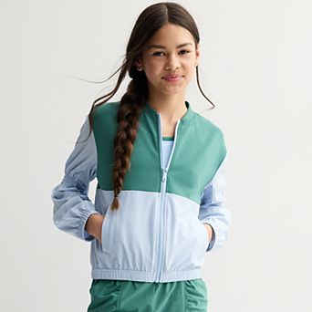 Girls 7-16 Tek Gear® Color Block Windbreaker