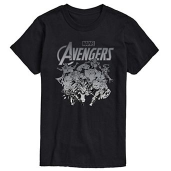 Men's Marvel Avengers Group Logo Graphic Tee