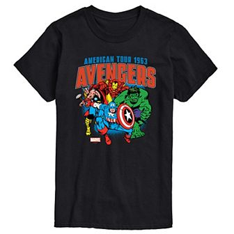 Men's Marvel Avengers American Tour Graphic Tee