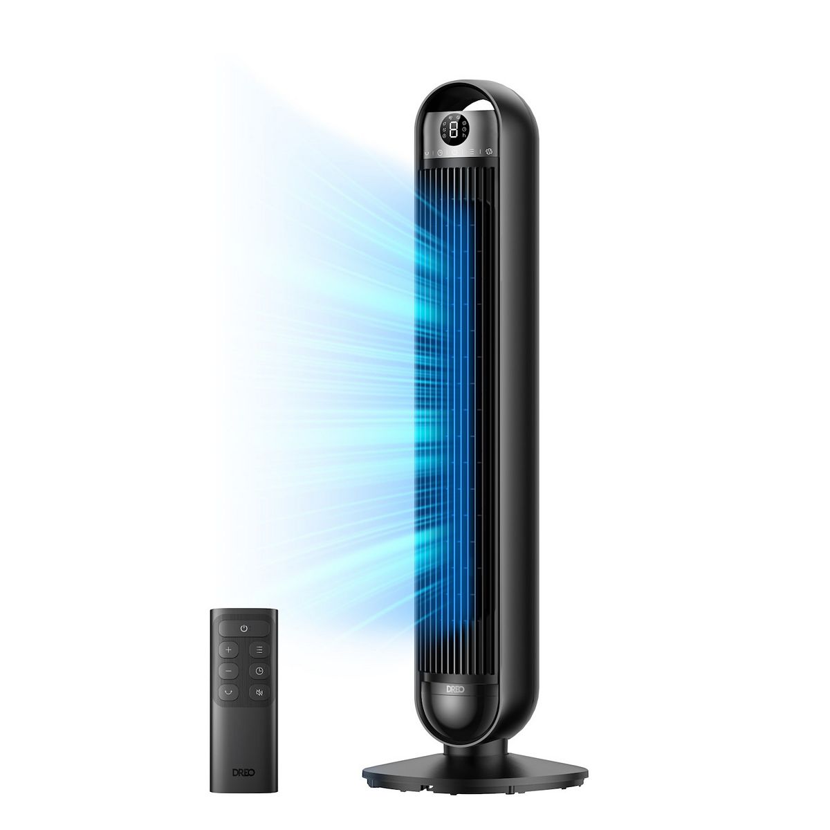 DREO Velocity 90° Oscillating Tower Fan with 6 Speeds, 4 Modes