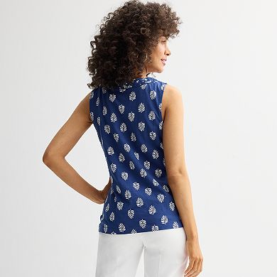 Women's Croft & Barrow® Braided Neckline Top