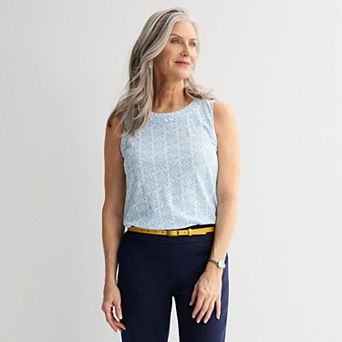 Women's Croft & Barrow® Braided Neckline Top