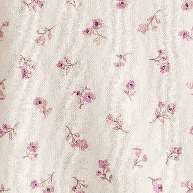 Baby Girl Carter's Floral Cotton Long-Sleeve Tee & Pant Set