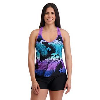 Women's ZeroXposur Utopia Action V-Neck Tankini Swim Top