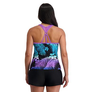 Women's ZeroXposur Utopia Action V-Neck Tankini Swim Top