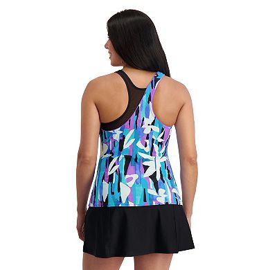 Women's ZeroXposur Origami Highline One-Shoulder Tankini Swim Top