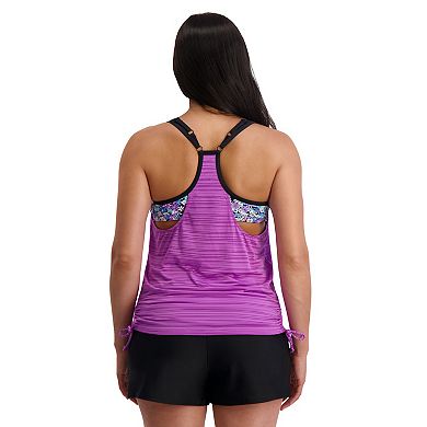 Women's ZeroXposur Ruched Twofer Swim Top