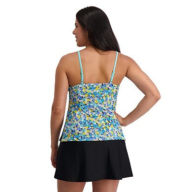 Women's ZeroXposur V-Neck Floral Tankini Swim Top