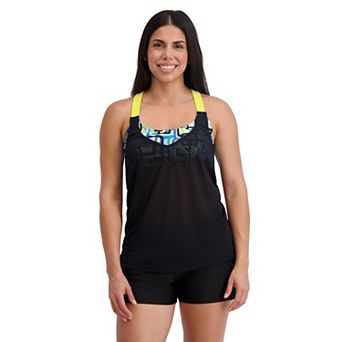 Women's ZeroXposur Twofer Swim Top with Wide Straps