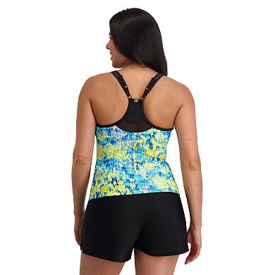Women's ZeroXposur Drench Crescent Tankini Swim Top
