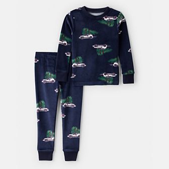 Toddler Boy Carter's Christmas Cars 2 pc Pajama Top & Pajama Bottoms Set