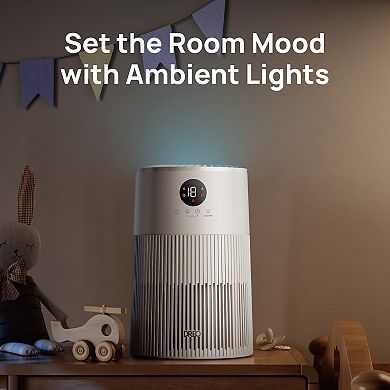 DREO Macro 414 Air Purifier with HEPA Filtration and Ambient Light