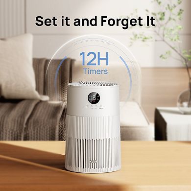 DREO Macro 414 Air Purifier with HEPA Filtration and Ambient Light