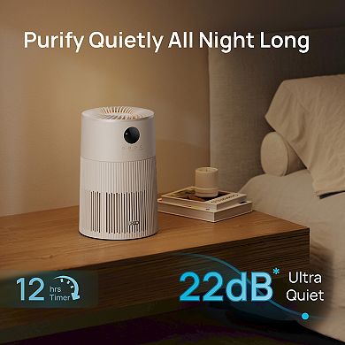 DREO Macro 414 Air Purifier with HEPA Filtration and Ambient Light