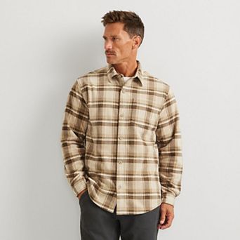 Men's Eddie Bauer Long Sleeve Quest Flannel Button-Down Shirt
