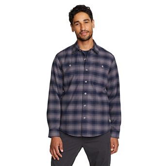 Men's Eddie Bauer Fleece-Lined Flannel Shirt Jacket