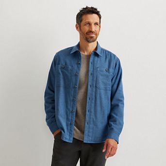 Men's Eddie Bauer Fleece-Lined Flannel Shirt Jacket