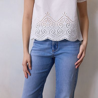 Women's LC Lauren Conrad Puff Sleeve Popover