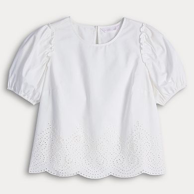 Women's LC Lauren Conrad Puff Sleeve Popover