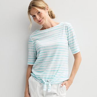 Women's Croft & Barrow® Tie-Front Top