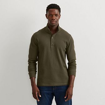 Men's Eddie Bauer Thermal Pullover Mockneck Long Sleeve Top