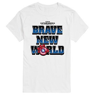 Men's Marvel Captain America Brave New World Graphic Tee