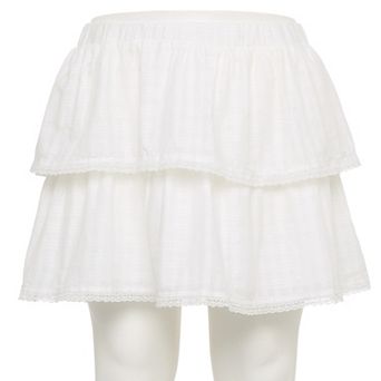 Juniors' Plus Size SO® Tiered Mini Skirt