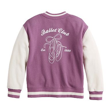 Girls 4-12 Jumping Beans® Varsity Bomber Jacket