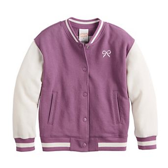 Girls 4-12 Jumping Beans® Varsity Bomber Jacket