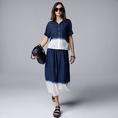 Women's Simply Vera Vera Wang Camp Shirt