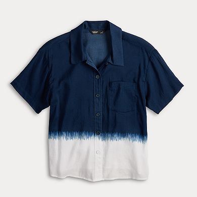 Women's Simply Vera Vera Wang Camp Shirt