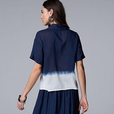 Women's Simply Vera Vera Wang Camp Shirt