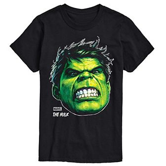 Men's Marvel Hulk Oversized Portrait Graphic Tee