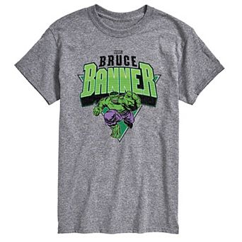 Men's Marvel Hulk Bruce Banner Retro Graphic Tee