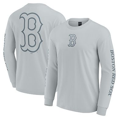 Men's Fanatics Gray Boston Red Sox Elements Strive Long Sleeve T-Shirt