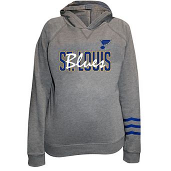 Women's Fanatics Charcoal St. Louis Blues Plus Size Lightweight Fleece Pullover Hoodie