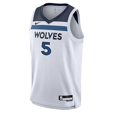 Youth Nike Anthony Edwards White Minnesota Timberwolves Swingman Jersey - Association Edition