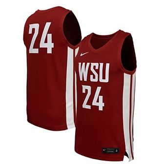Men's Nike Crimson Washington State Cougars Replica Basketball Jersey